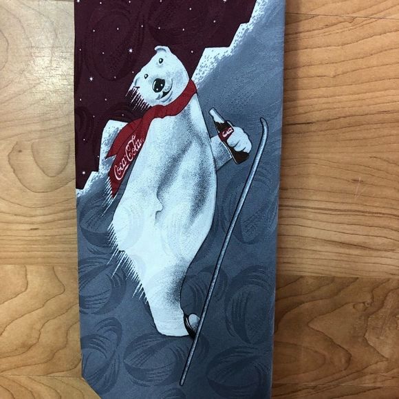 Vintage Coke Coca-Cola Polar Bear Tie New With Tags Excellent Condition - Picture 3 of 8